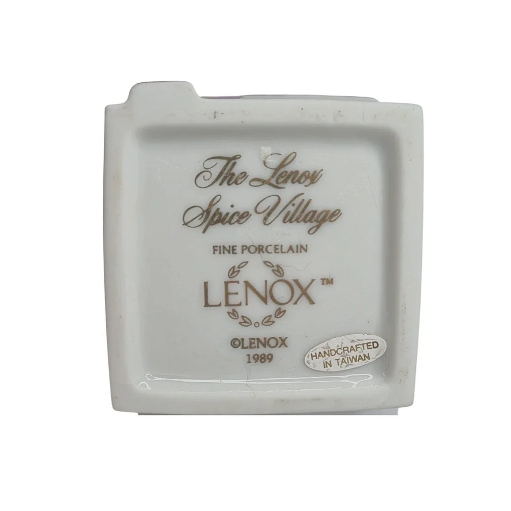 Lenox Spice Village Thyme Porcelain House Jar 1989 Spice Container READ